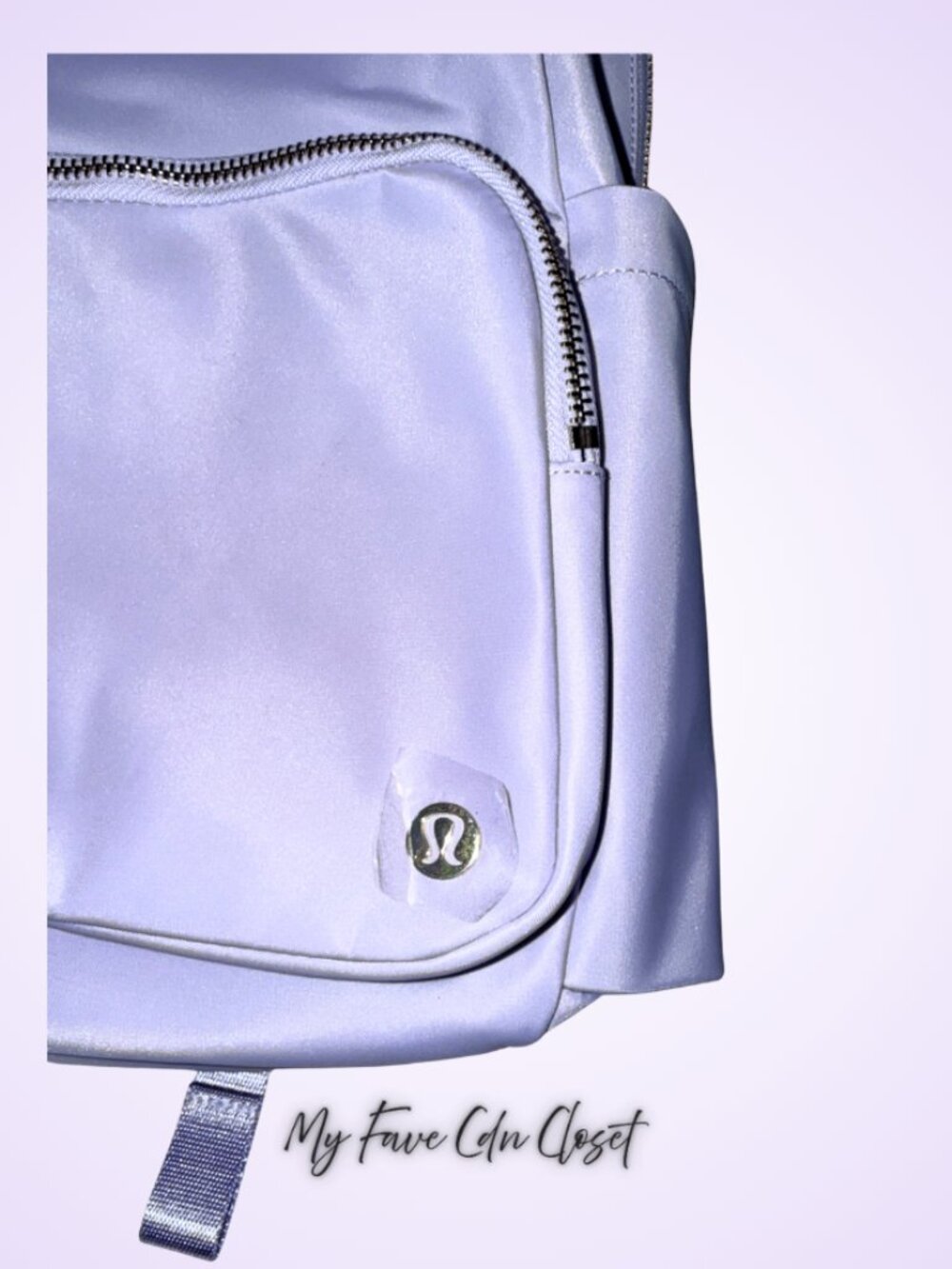 NWT Lululemon Everywhere Backpack w/ Metal hardware 22L Lavender Frost/Gold - Picture 7 of 14